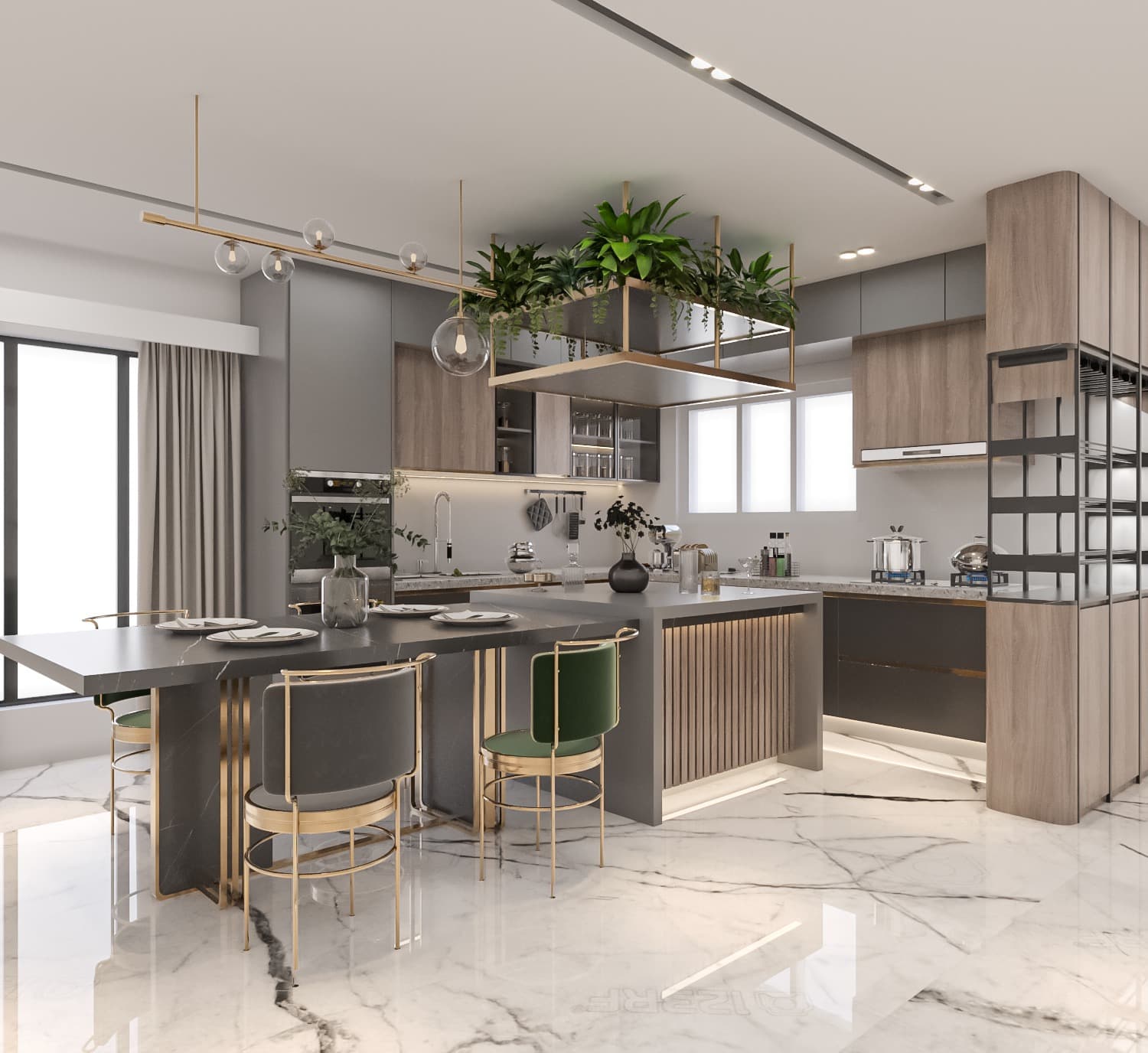 Modern Kitchen - Main View