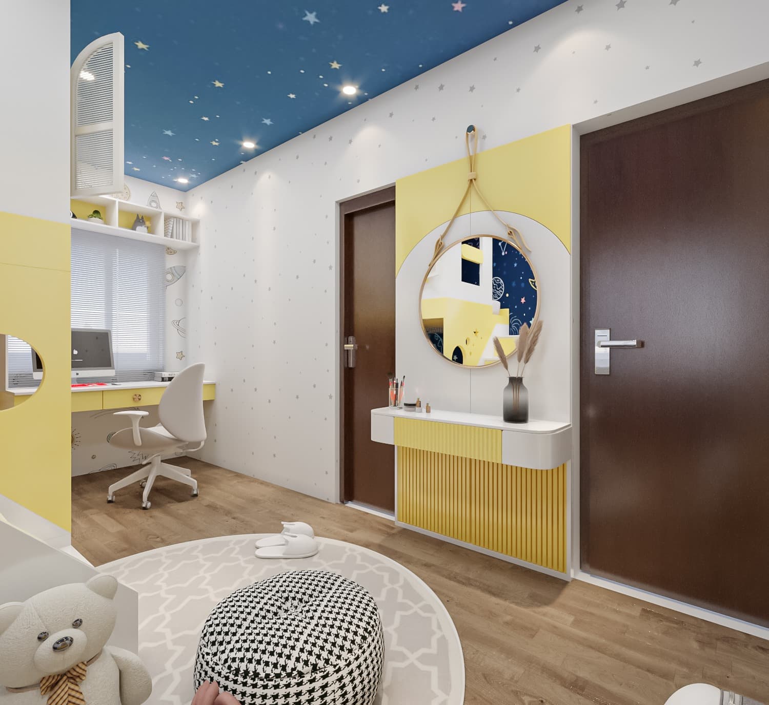 Kids Bedroom - Study Corner with Desk